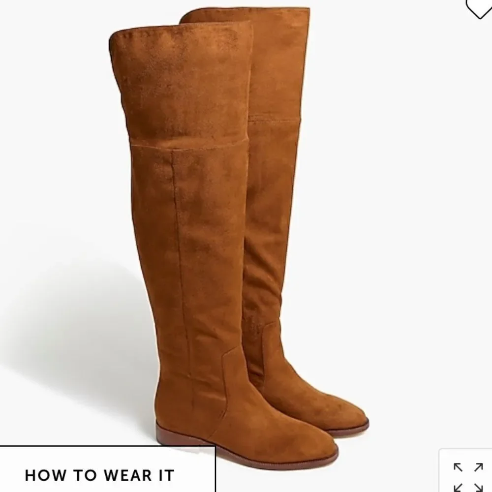 J. Crew Factory Over-the-knee microsuede boots Item AG056*